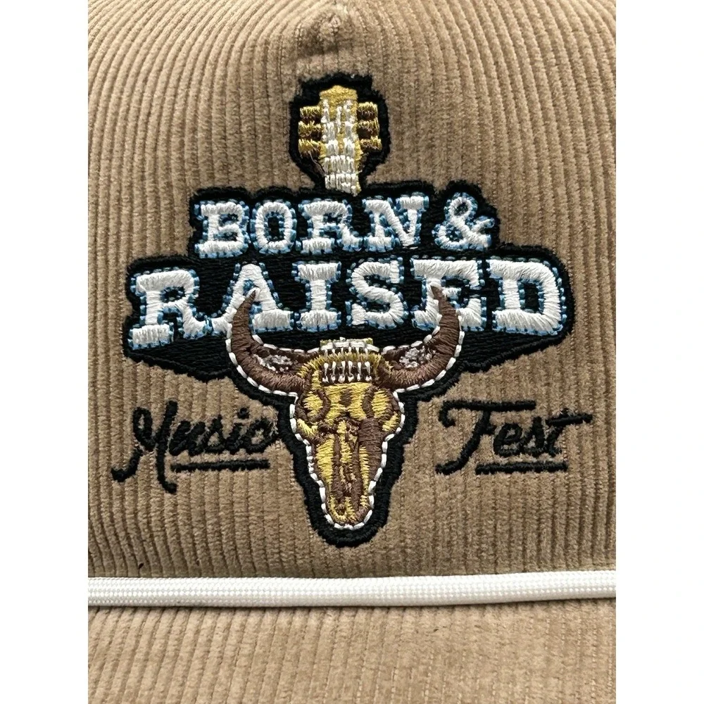 Hooey Born And Raised Music Festival Performance Adjustable Hat Beige - Picture 3 of 13